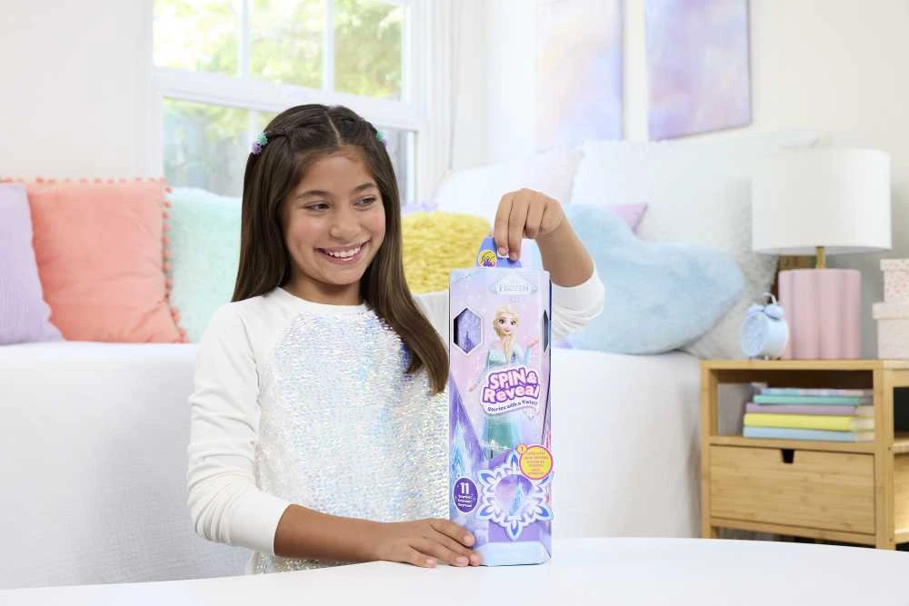 Mattel DISNEY FROZEN SPIN and REVEAL Elzos siurprizų rinkinys (JBG59)