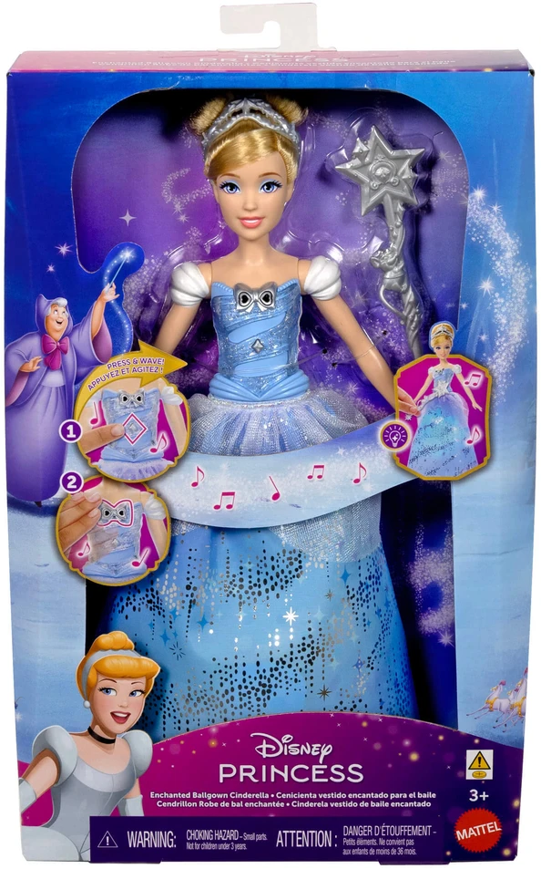 Mattel DISNEY PRINCESS lėlė Pelenė (su garsais ir šviesomis) (JBF94)
