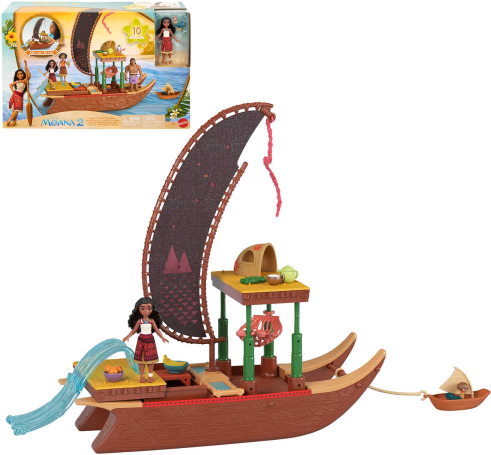 Mattel DISNEY PRINCESS MOANA Vajanos laivo rinkinys (JBT54)