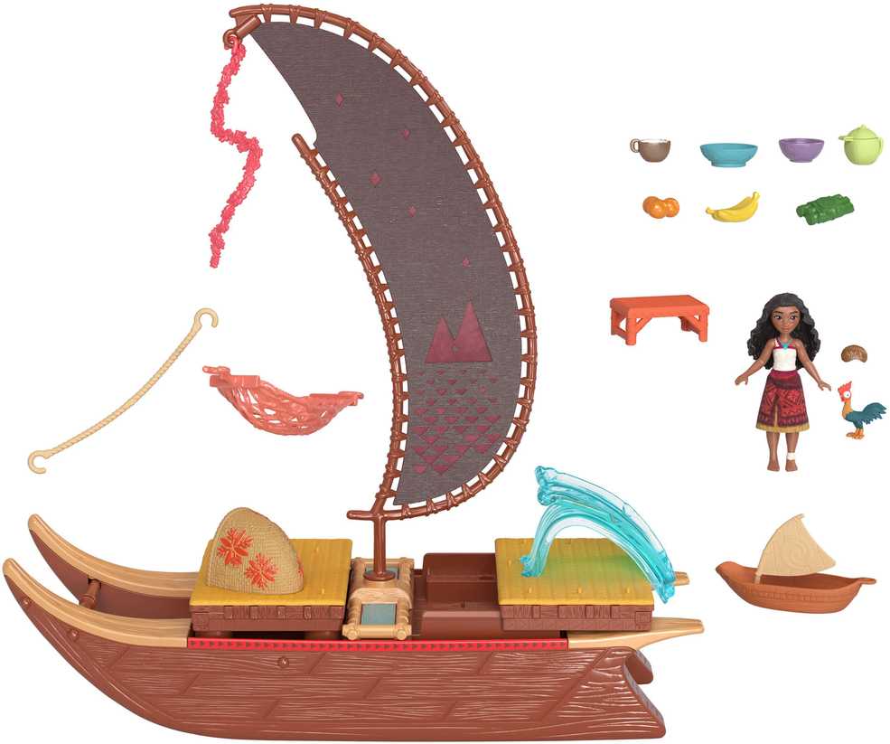Mattel DISNEY PRINCESS MOANA Vajanos laivo rinkinys (JBT54)