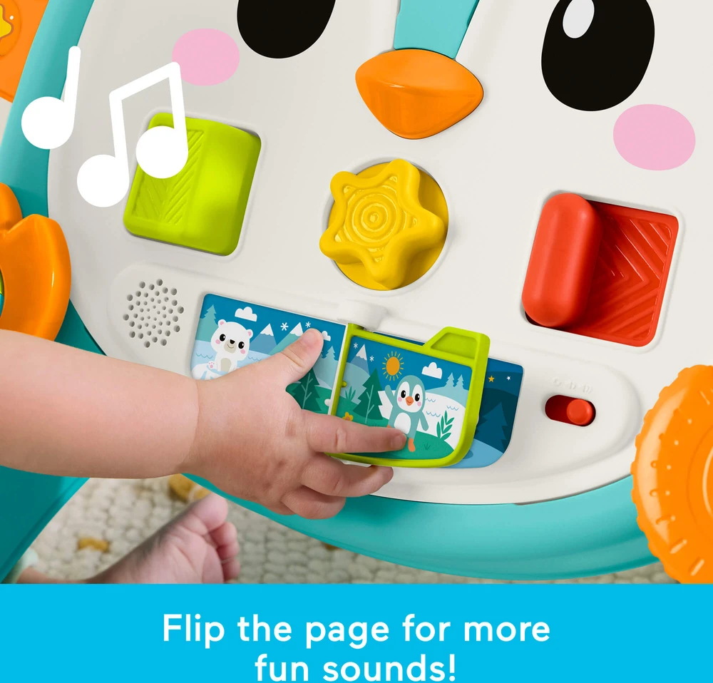 Mattel FISHER-PRICE 2 in 1 muzikinė pingvino vaikštynė (JHF74)
