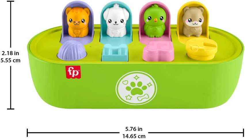 Mattel FISHER-PRICE iššokančių gyvūnėlių žaidimas (JDL66)