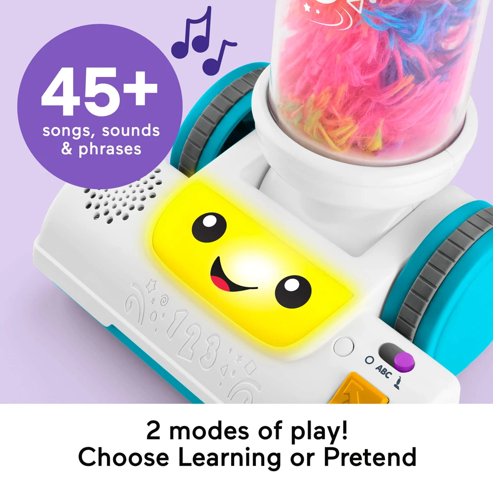 Mattel FISHER-PRICE LAUGH AND LEARN 2 in 1 žaislinis dulkių siurblys (JMM33)