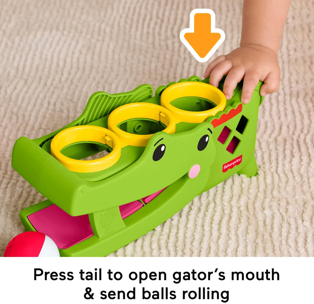 Mattel Vaikštynė su krokodilo figūra Fisher-Price
