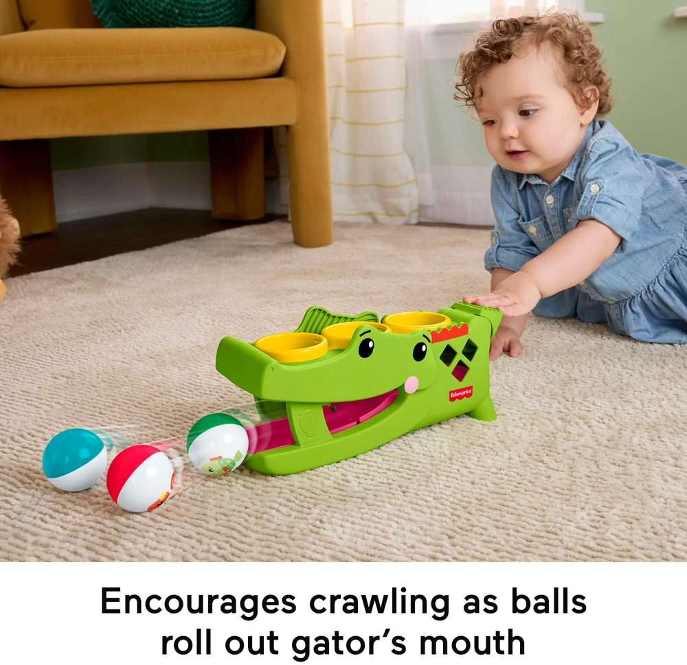 Mattel Vaikštynė su krokodilo figūra Fisher-Price