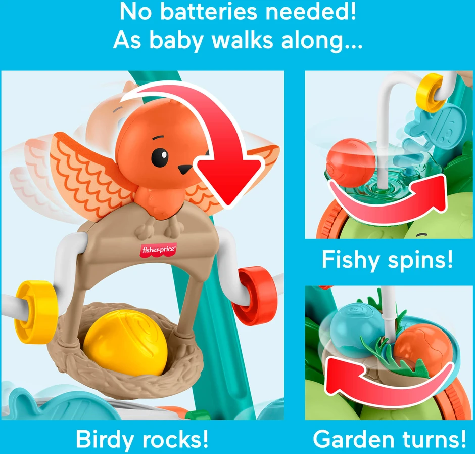 Mattel FISHER-PRICE vėžliuko vaikštynė (JKD63)