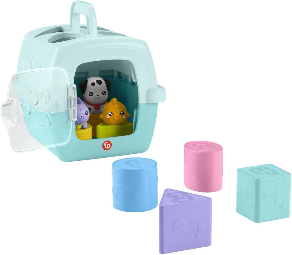 Mattel FISHER-PRICE formelių rūšiuoklė – Naminiai gyvūnėliai (HTW93)