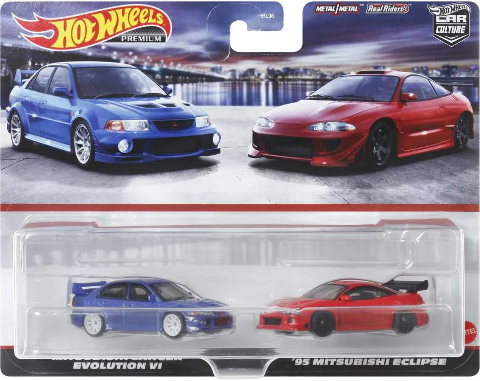 Mattel HOT WHEELS PREMIUM dviejų automodeliukų rinkinys – Car Culture (HBL96)