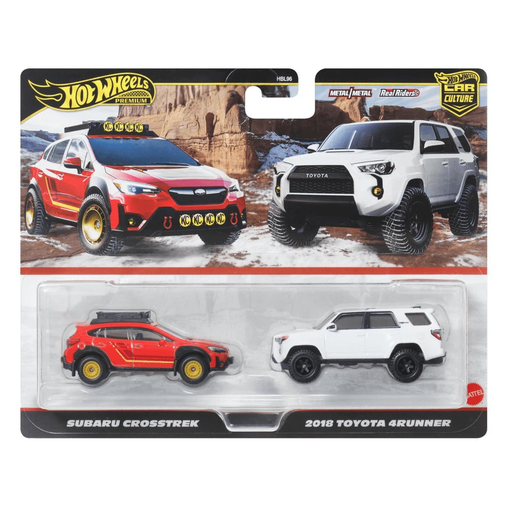 Mattel HOT WHEELS PREMIUM dviejų automodeliukų rinkinys – Car Culture (HBL96)