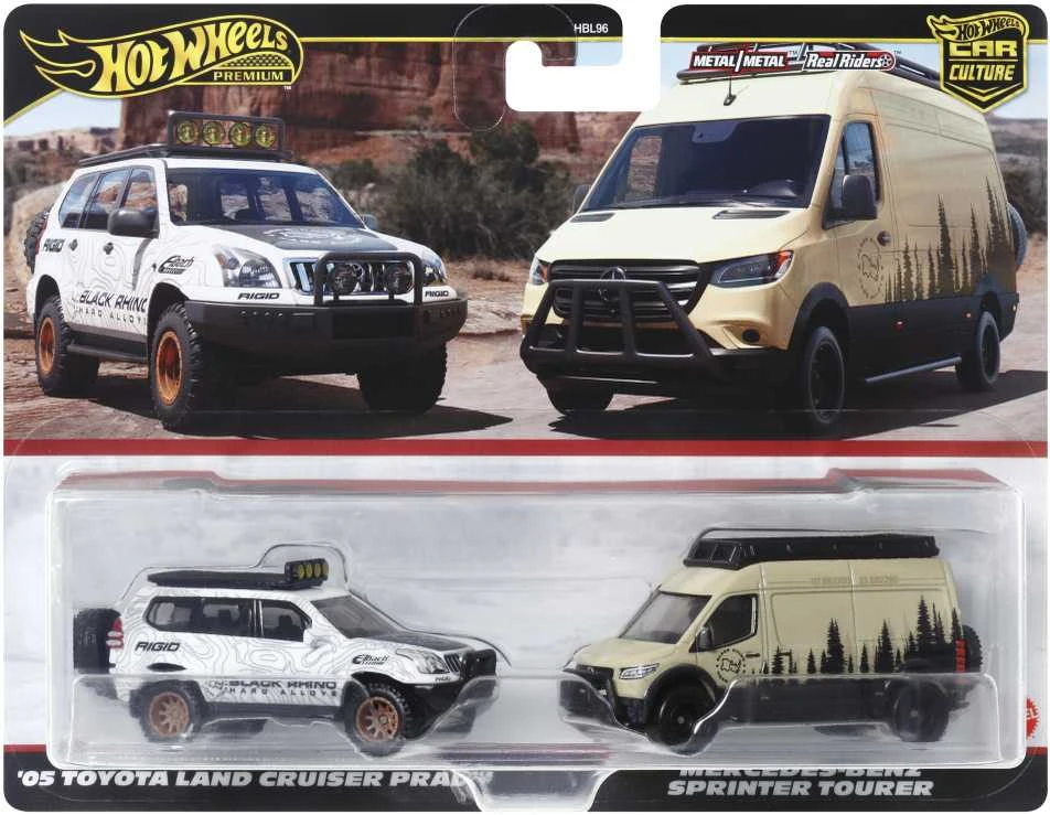 Mattel HOT WHEELS PREMIUM dviejų automodeliukų rinkinys – Car Culture (HBL96)