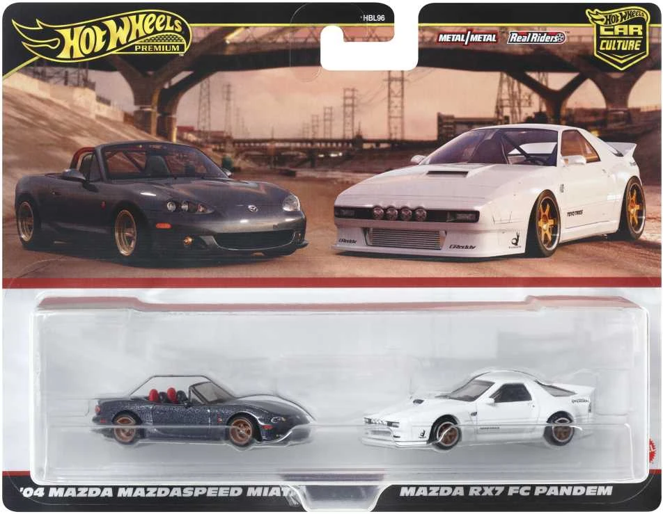 Mattel HOT WHEELS PREMIUM dviejų automodeliukų rinkinys – Car Culture (HBL96)