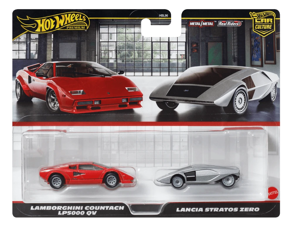 Mattel HOT WHEELS PREMIUM dviejų automodeliukų rinkinys – Car Culture (HBL96)