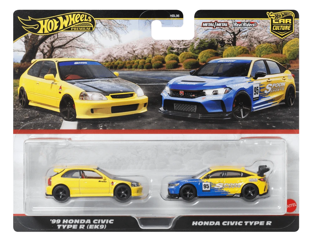 Mattel HOT WHEELS PREMIUM dviejų automodeliukų rinkinys – Car Culture (HBL96)