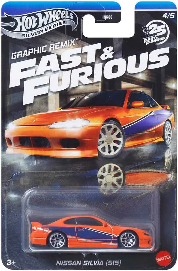 Mattel HOT WHEELS automodeliukai iš filmo Greiti ir įsiutę (HNR88)