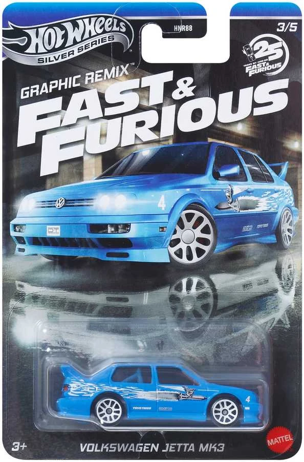Mattel HOT WHEELS automodeliukai iš filmo Greiti ir įsiutę (HNR88)