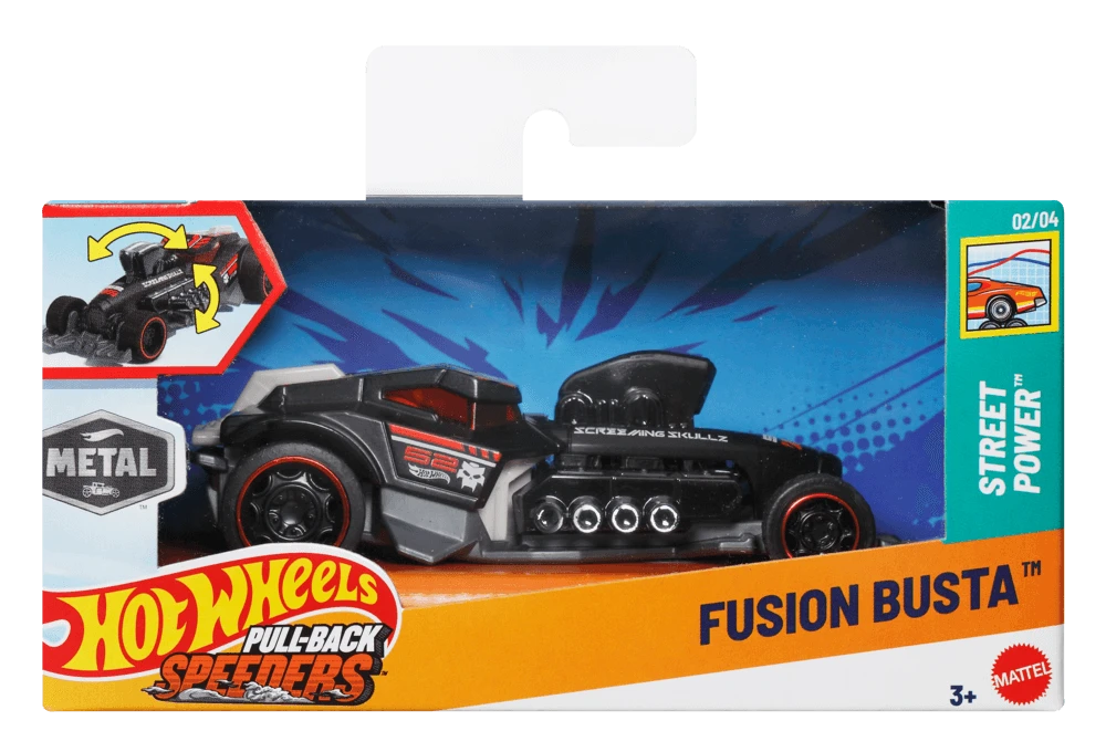 Mattel HOT WHEELS automodeliukas – Pull-Back Speeders (HPR70)