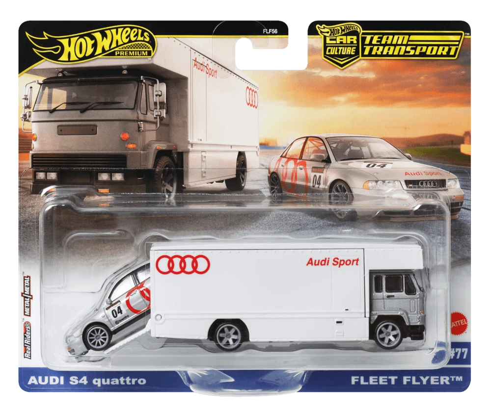 Mattel HOT WHEELS automodeliukų rinkinys – vilkikas ir lenktyninis automobilis (FLF56)