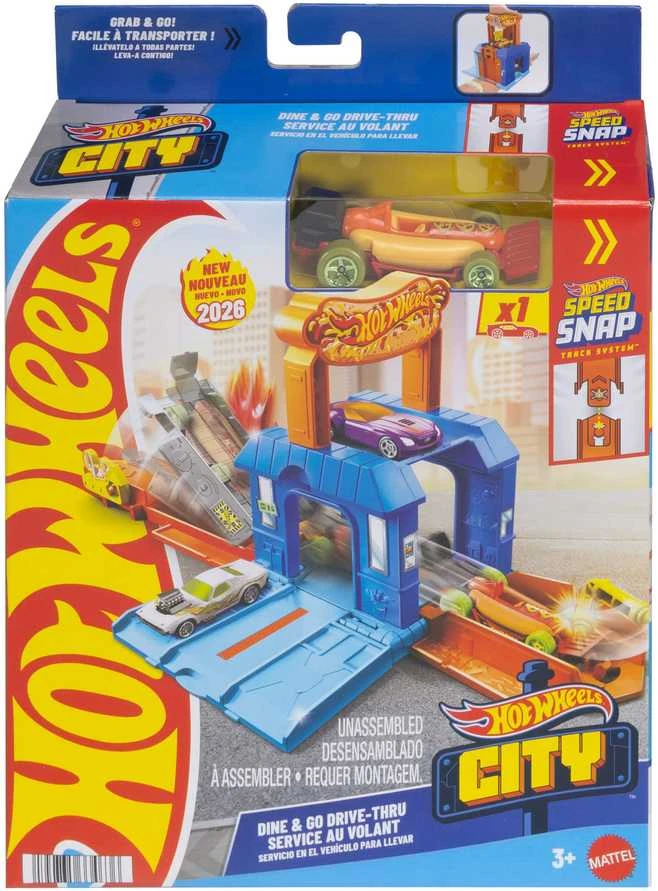 Mattel HOT WHEELS CITY PLAY AND GO trasos rinkinys (JHL43)