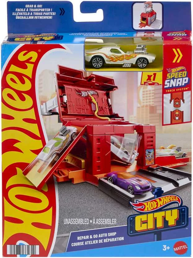Mattel HOT WHEELS CITY PLAY AND GO trasos rinkinys (JHL43)