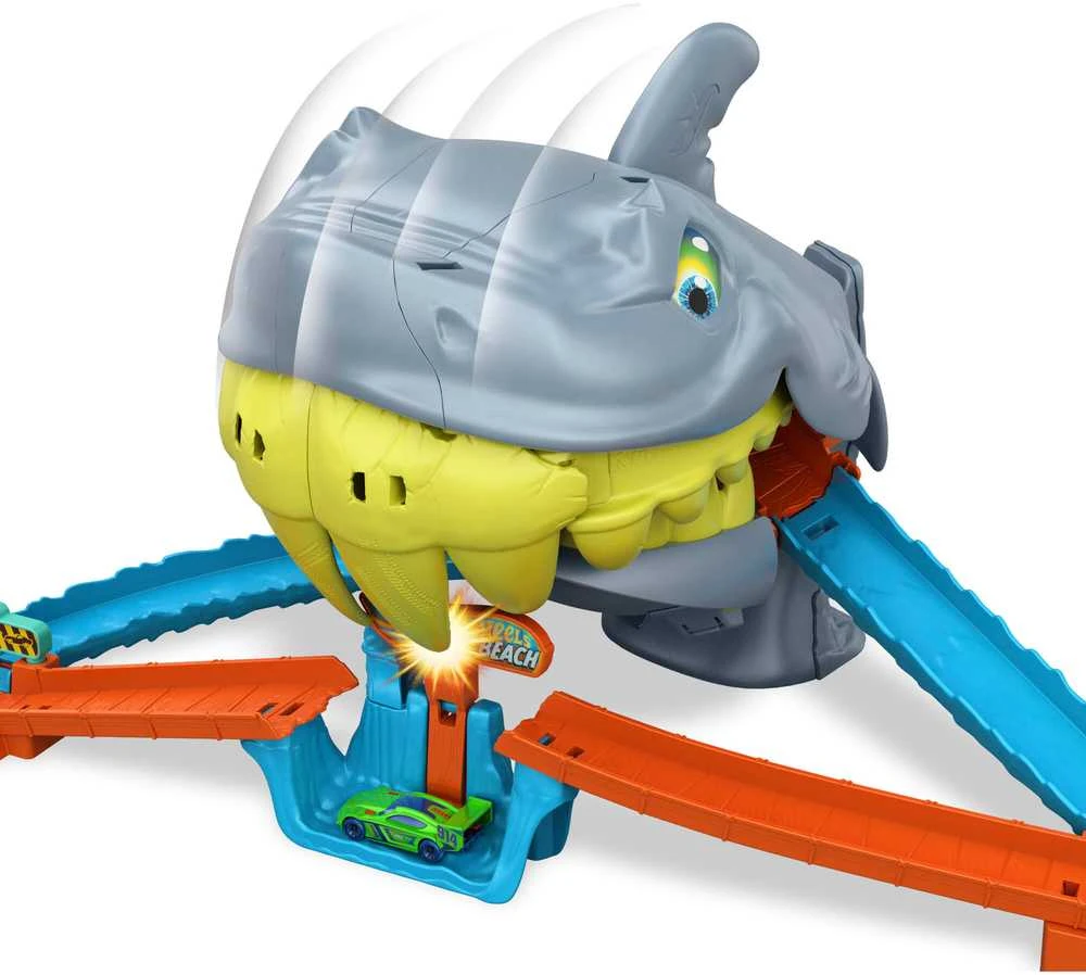 Mattel HOT WHEELS CITY rinkinys – Ryklio paplūdimio trasa (JHL96)