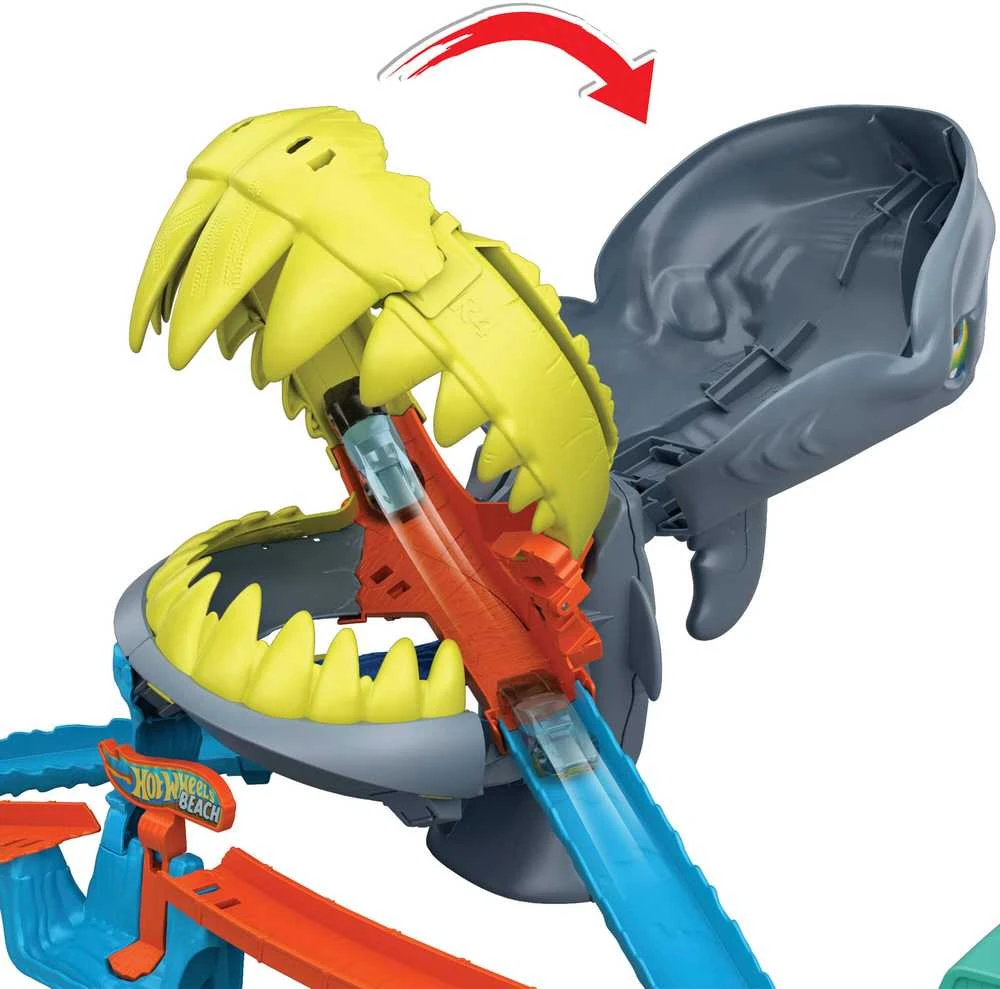 Mattel HOT WHEELS CITY rinkinys – Ryklio paplūdimio trasa (JHL96)
