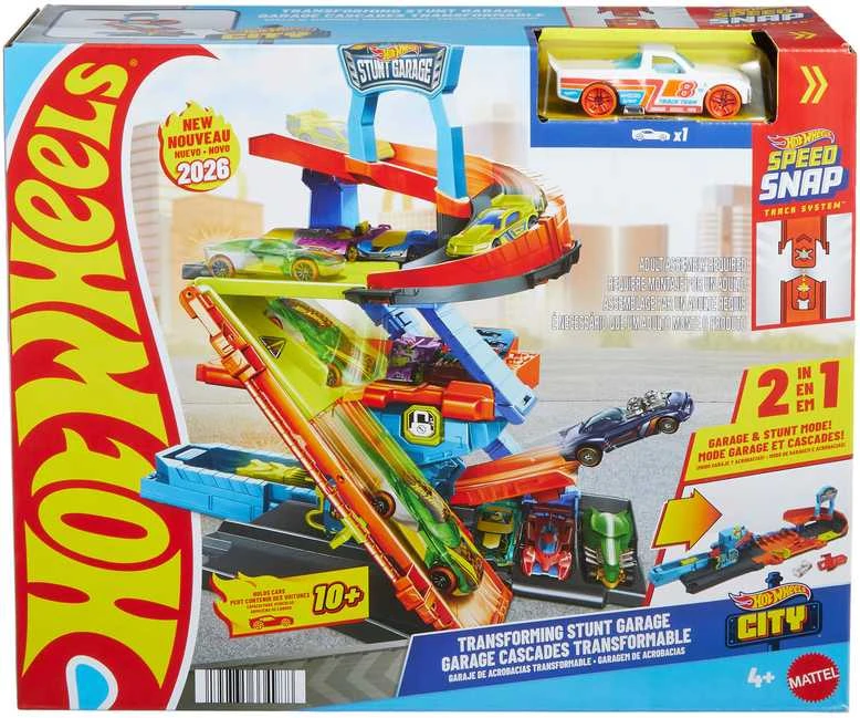 Mattel HOT WHEELS CITY triukų garažas 2 in 1 (JHL94)