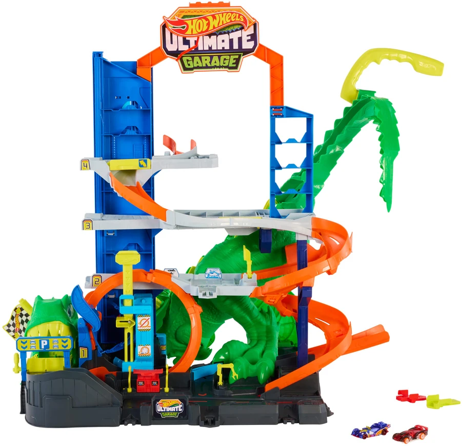 Mattel HOT WHEELS CITY ULTIMATE T. rex garažas (JHL98)