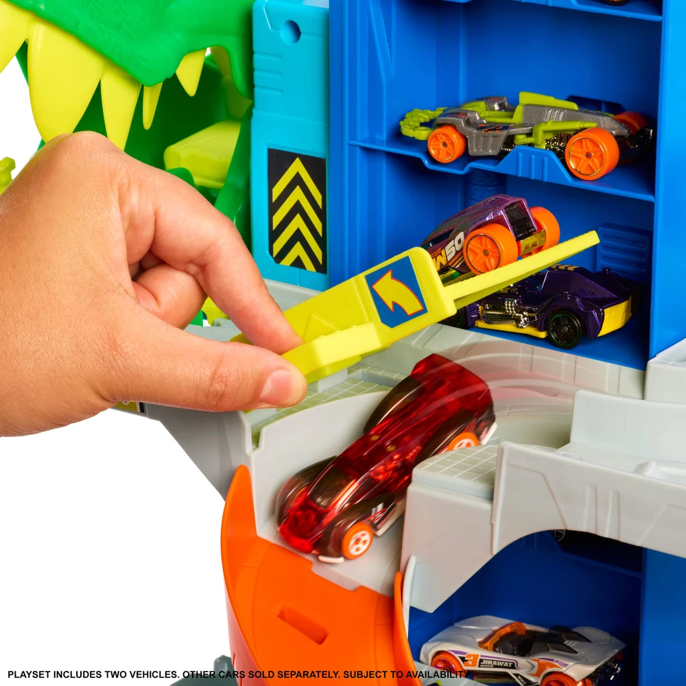 Mattel HOT WHEELS CITY ULTIMATE T. rex garažas (JHL98)