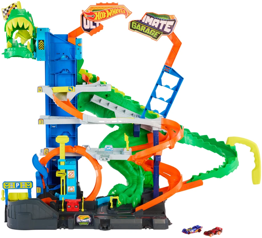Mattel HOT WHEELS CITY ULTIMATE T. rex garažas (JHL98)