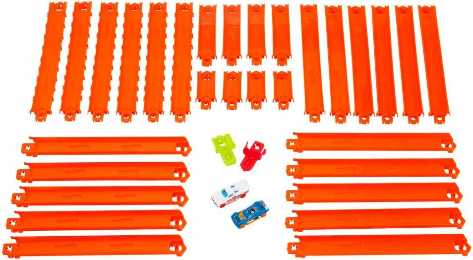 Mattel HOT WHEELS didysis trasų prailginimo rinkinys + 2 automodeliukai (JDW42)