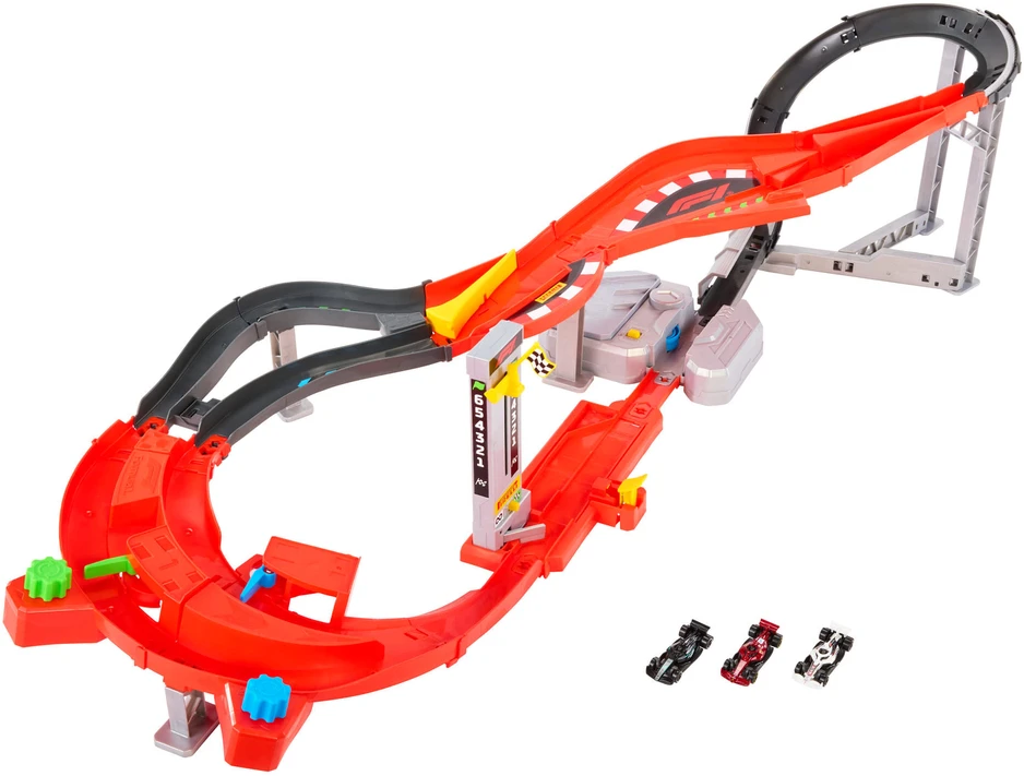 Mattel HOT WHEELS lenktynių trasa – Downhill Circuit Race (JMC90)