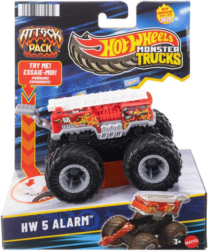 Mattel HOT WHEELS MONSTER TRUCKS džipas – Attack Pack (JMK92)