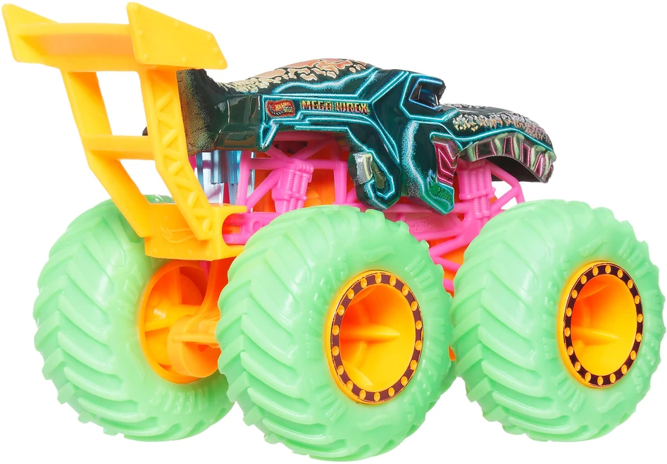 Mattel HOT WHEELS MONSTER TRUCKS džipas – Neon Smasher (JMV39)