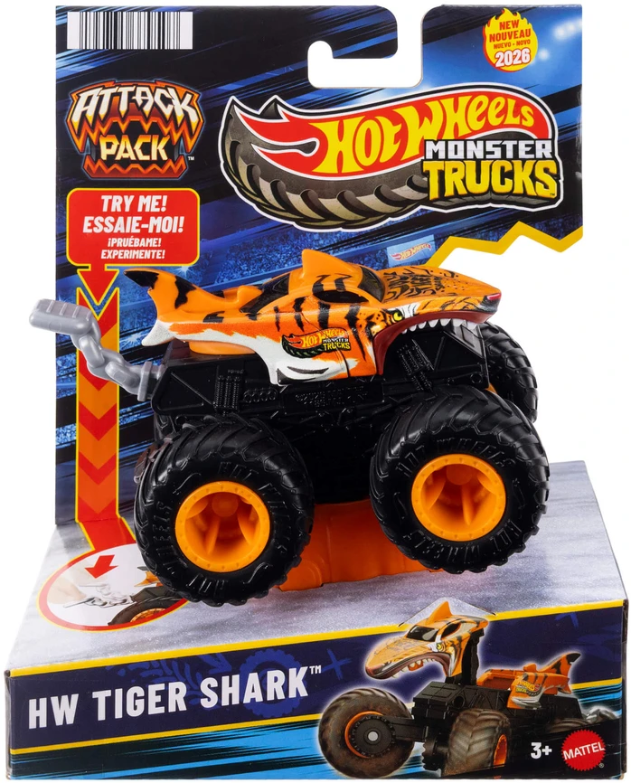 Mattel HOT WHEELS MONSTER TRUCKS džipas – Attack Pack (JMK92)