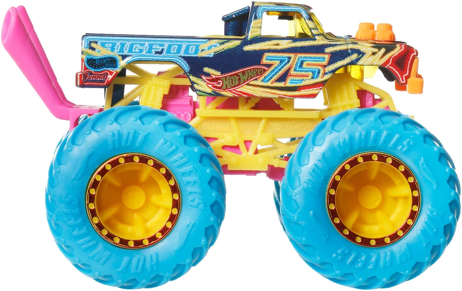 Mattel HOT WHEELS MONSTER TRUCKS džipas – Neon Smasher (JMV39)