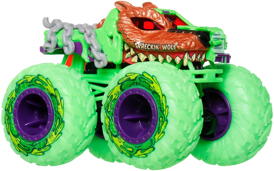 Mattel HOT WHEELS MONSTER TRUCKS MUTANT CHAOS džipas su slaimu (JMV37)