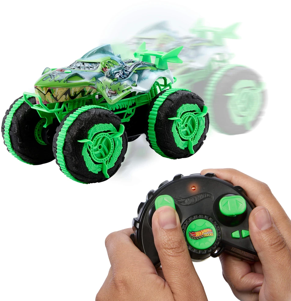 Mattel HOT WHEELS MONSTER TRUCKS RC automodelis – All-Terrain Great Bite (JMM76)
