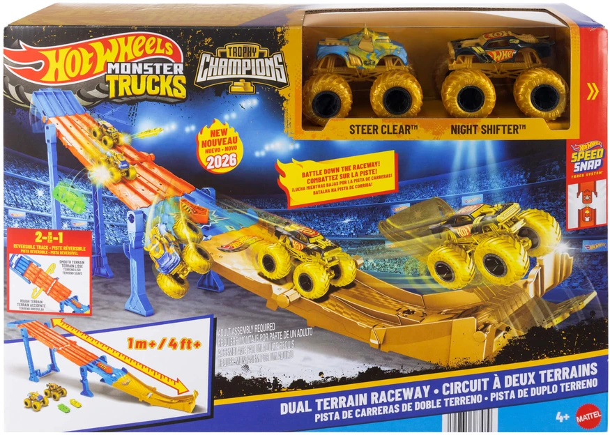 Mattel HOT WHEELS MONSTER TRUCKS trasa – Trophy Champions (JMW70)