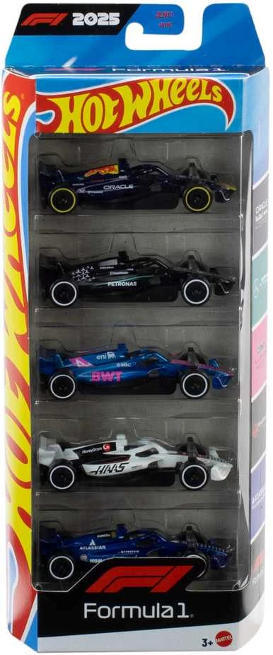 Mattel HOT WHEELS penkių F1 bolidų rinkinys (JLN11)