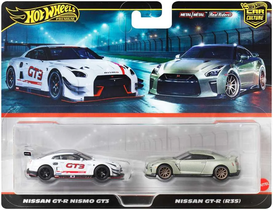 Mattel HOT WHEELS PREMIUM dviejų automodeliukų rinkinys – Car Culture (HBL96)