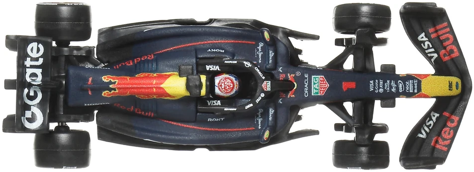 Mattel HOT WHEELS PREMIUM F1 Raudona Bull Max Verstappen ir Yuki Tsunoda bolidai (2 vnt.) (JMM95)