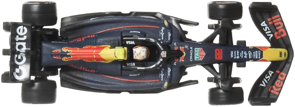 Mattel HOT WHEELS PREMIUM F1 Raudona Bull Max Verstappen ir Yuki Tsunoda bolidai (2 vnt.) (JMM95)