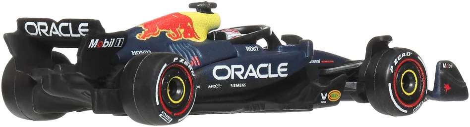 Mattel HOT WHEELS PREMIUM F1 Raudona Bull Max Verstappen ir Yuki Tsunoda bolidai (2 vnt.) (JMM95)