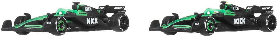 Mattel HOT WHEELS PREMIUM F1 Sauber Nico Hulkenberg ir Gabriel Bortoleto bolidai (2 vnt.) (JMM92)
