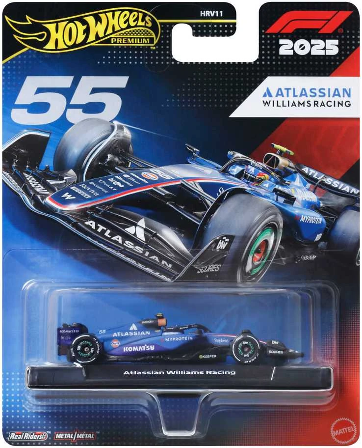 Mattel HOT WHEELS PREMIUM F1 Williams Carlos Sainz bolidas 55 (JKD85)