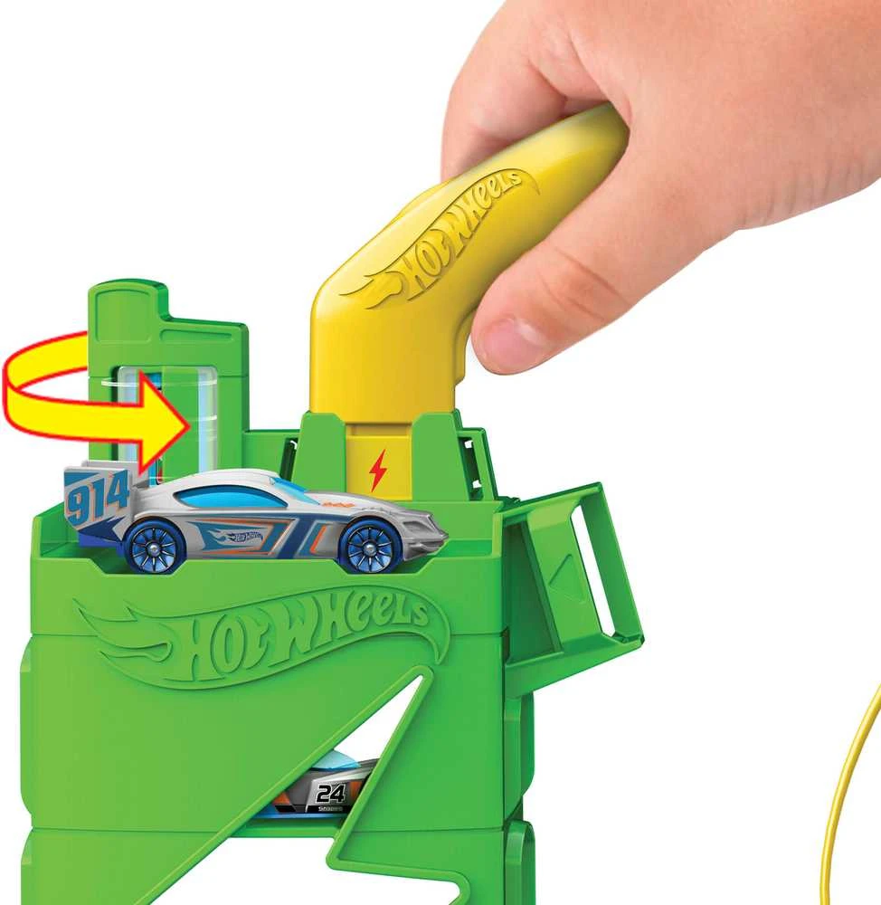 Transporto žaislų komplektas Hot Wheels City Fuel Station