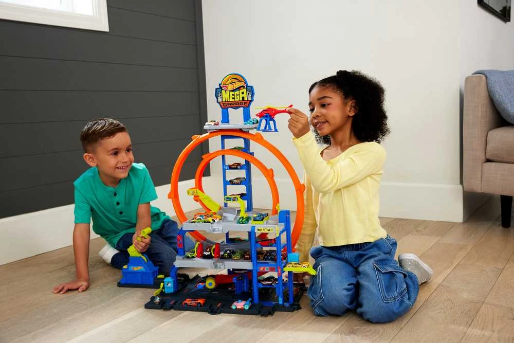 Mattel HOT WHEELS Rinkinys – Mega garažas su kilpomis (JBM74) aprašymas - Prekės nuotrauka