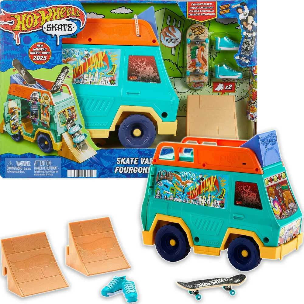 Mattel HOT WHEELS rinkinys – Riedlentininko autobusiukas, įkvėptas Tony Hawk (JGG91)