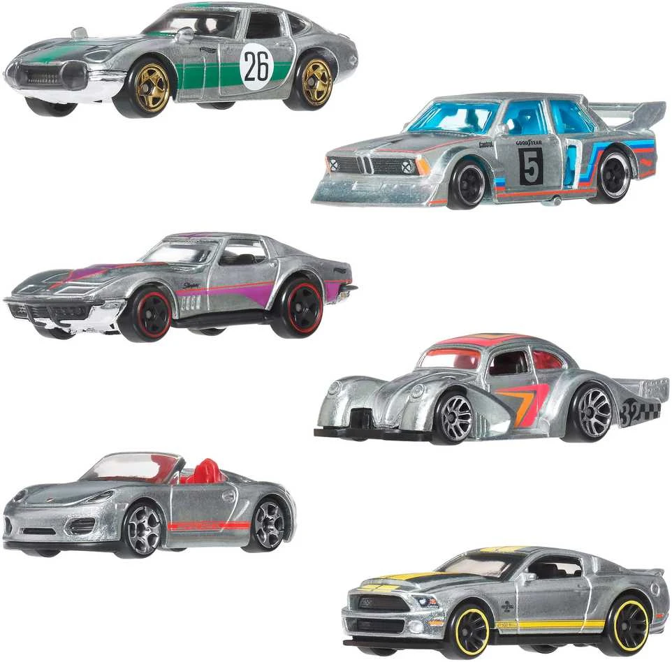 Mattel HOT WHEELS šešių ZAMAC automodeliukų rinkinys (JLB26)