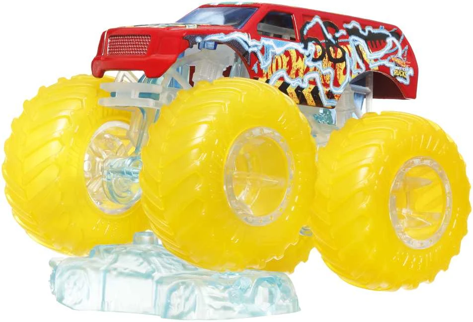 Džipas su ryškiais ratais HOT WHEELS